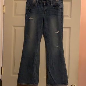 American Eagle Artist Bootcut Distressed Jeans